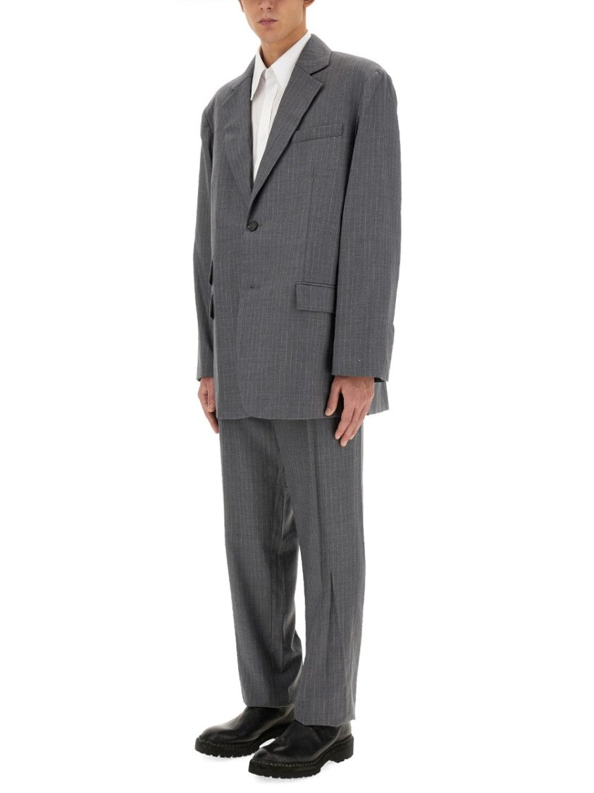 Helmut Lang Grey Virgin Wool Jacket