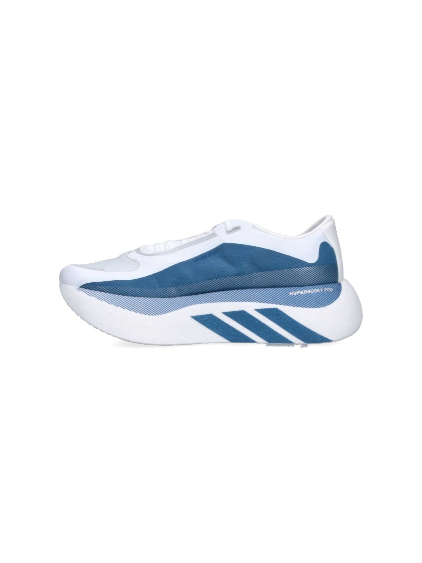 Adidas White Aerodynamic Blue Mesh Panel Sneakers