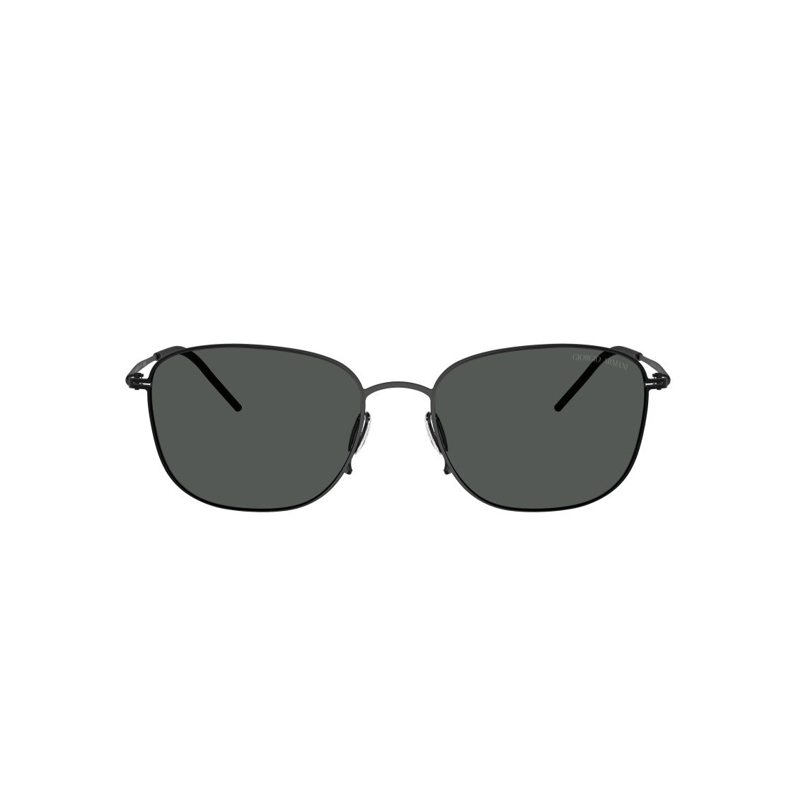 Giorgio Armani 0Ar6168 Rectangular Metal Frame Sunglasses With Adjustable Nose Pads