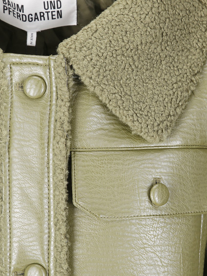 Baum Und Pferdgarten Long Shearling-Style Coat With Synthetic Fur And Oversized Fit