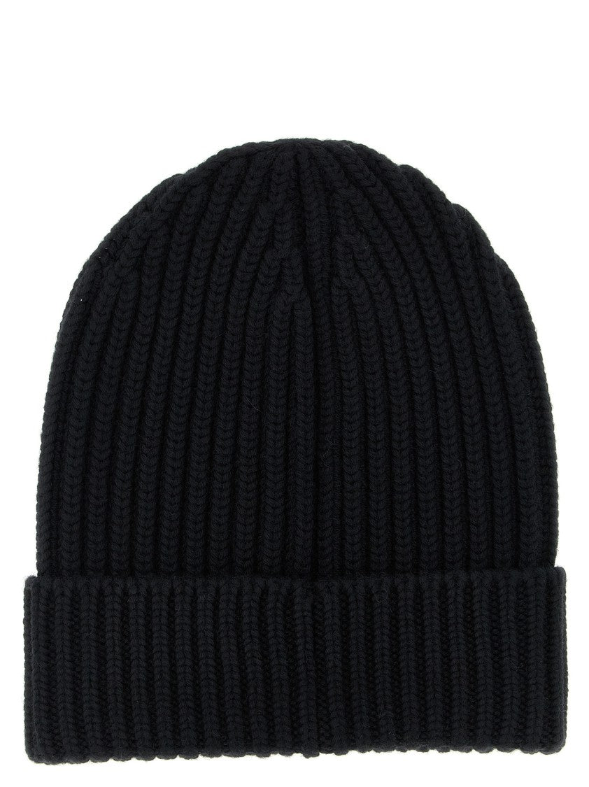 Dolce & Gabbana Ribbed Wool Beanie With Turn-Up Cuff