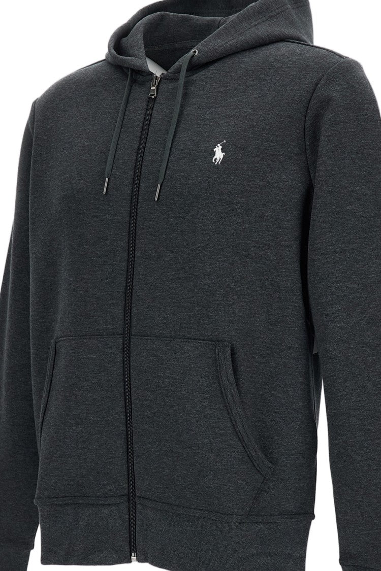 Polo Ralph Lauren Dark Grey Hooded Zip Up Sweatshirt