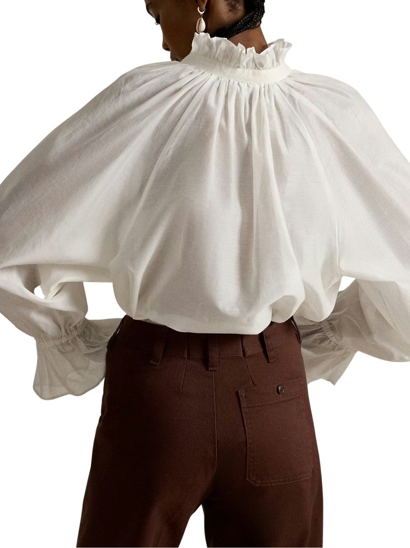 Polo Ralph Lauren Cotton-Silk Organdy Shirt