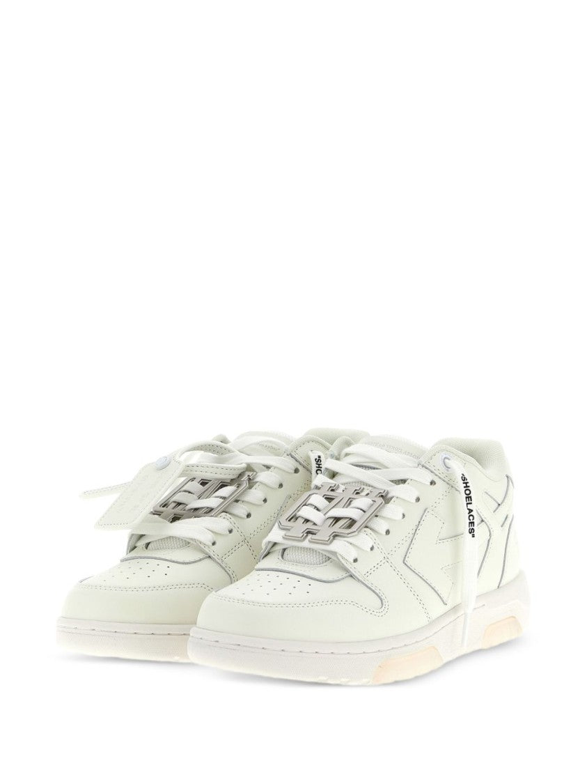 Off-White Low-Top White Leather Sneakers