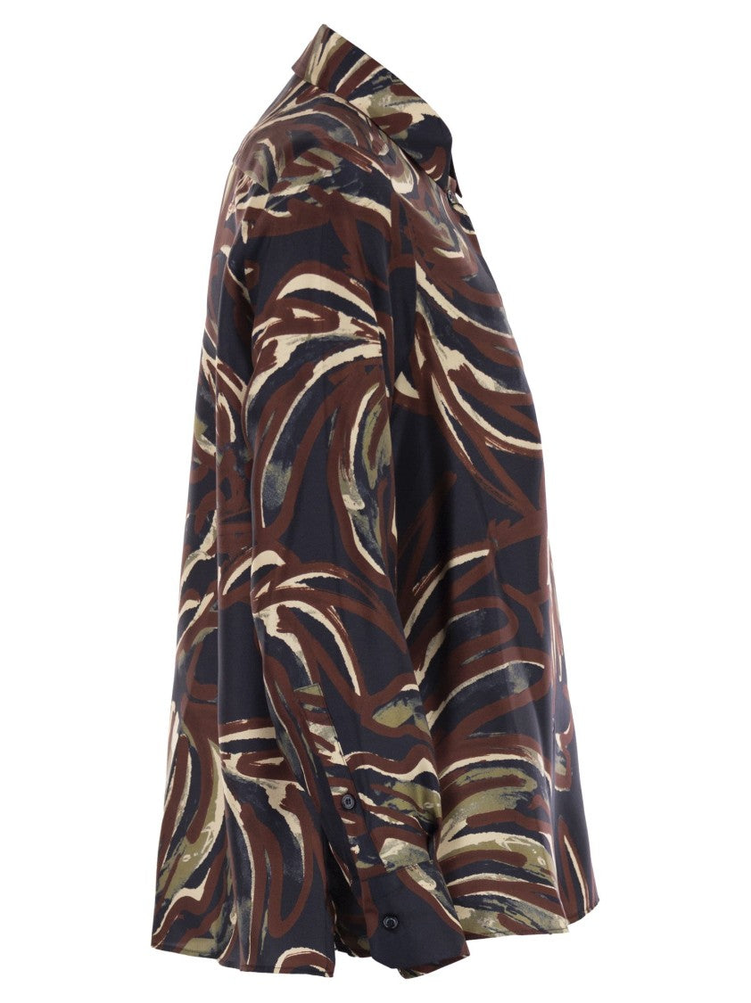 Max Mara Rive - Printed Twill Shirt