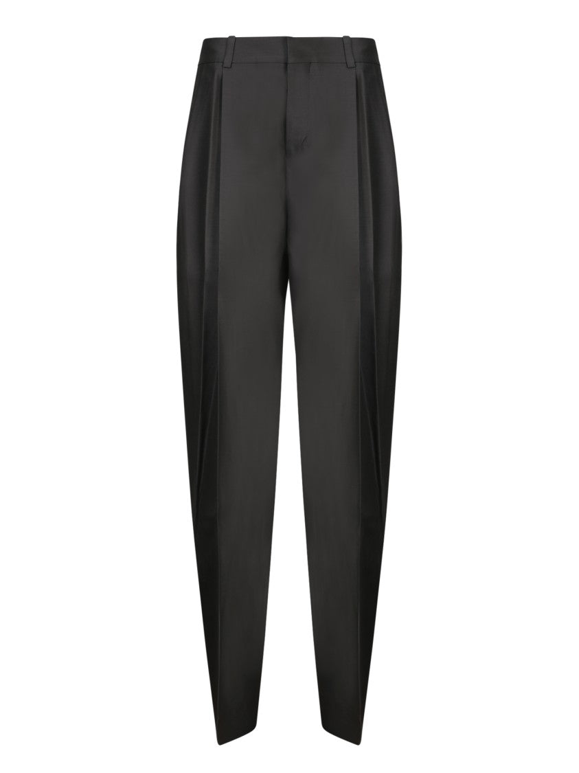 Jacquemus High-Waisted Tailored Trousers In Wool-Silk Blend