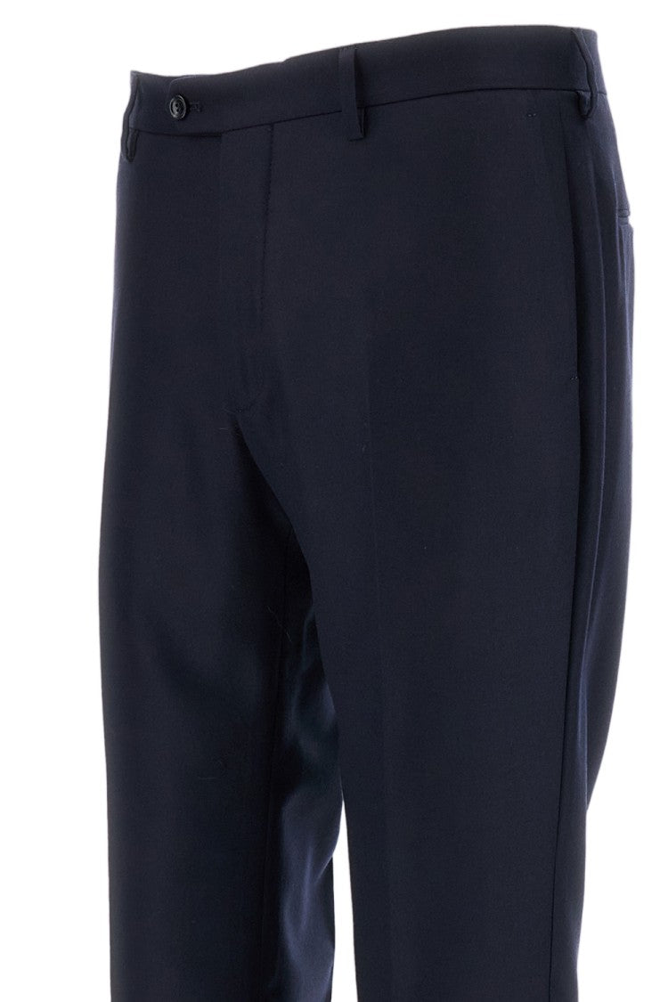 Tagliatore Navy Virgin Wool Notch Lapels Suit