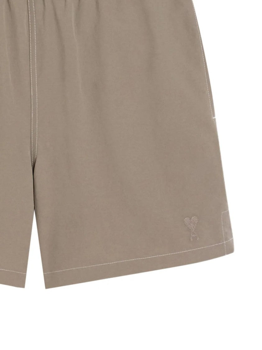 Ami Contrast-Stitching Swim Shorts