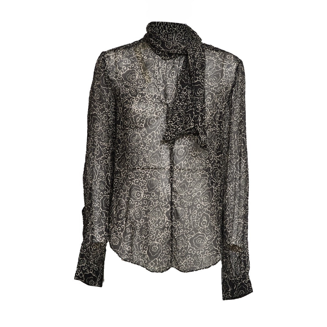 Isabel Marant Leona Printed Sheer Chiffon Blouse
