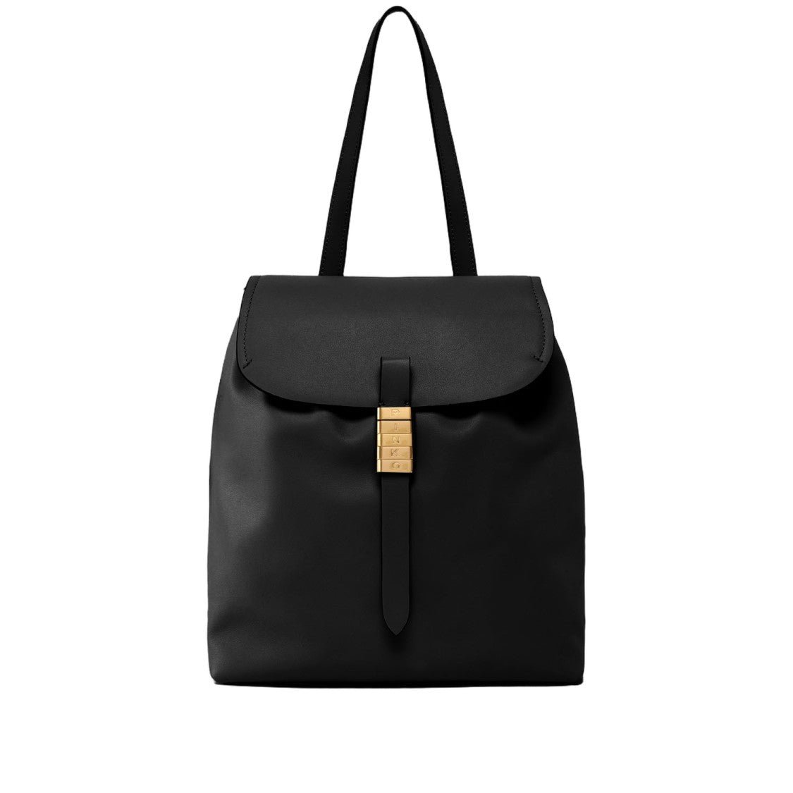 Pinko Leather Backpack With Lettering