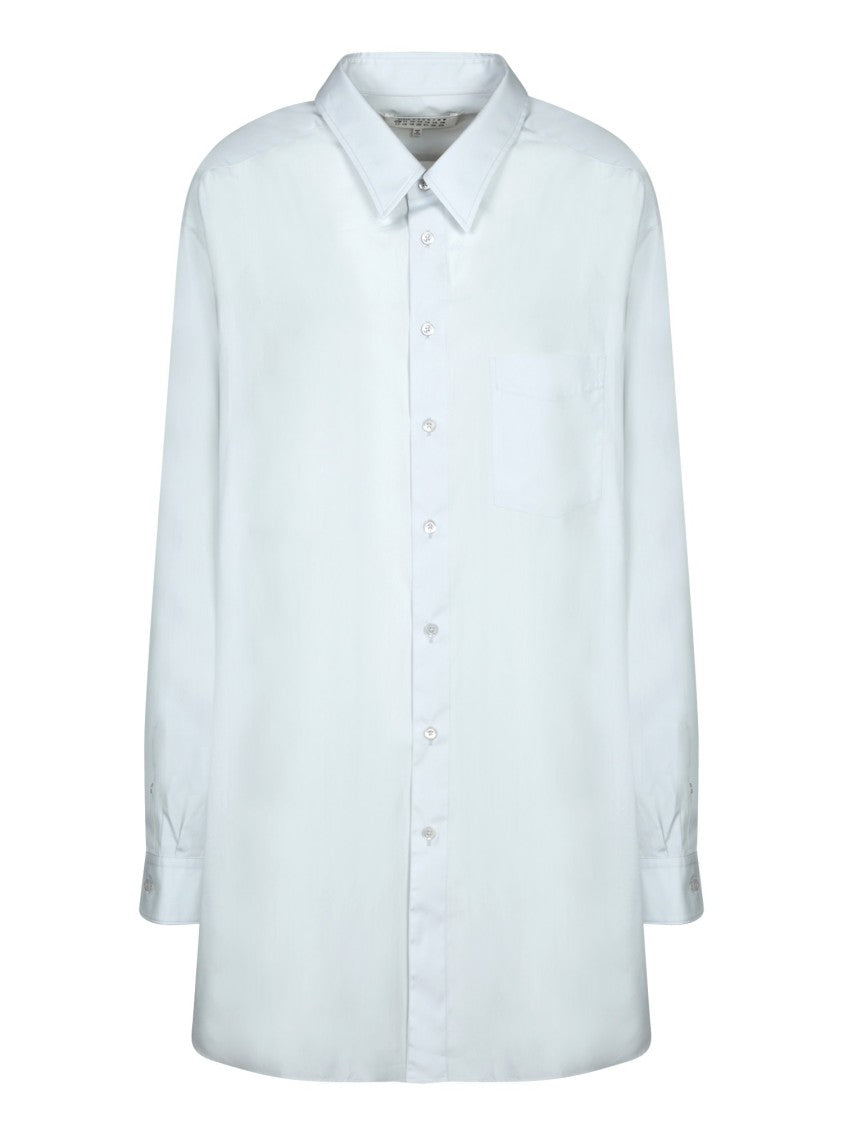 Maison Margiela White Oversize Shirt With Classic Collar