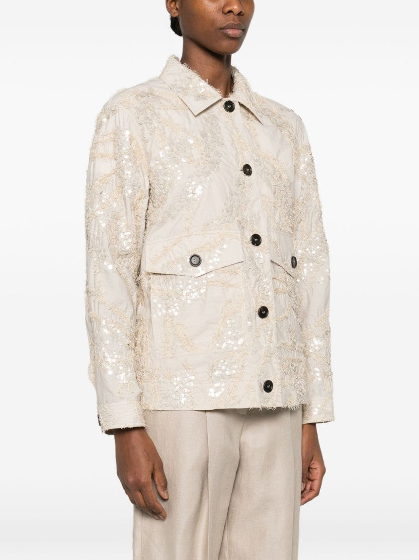 Brunello Cucinelli Boxy Light Beige Jacket