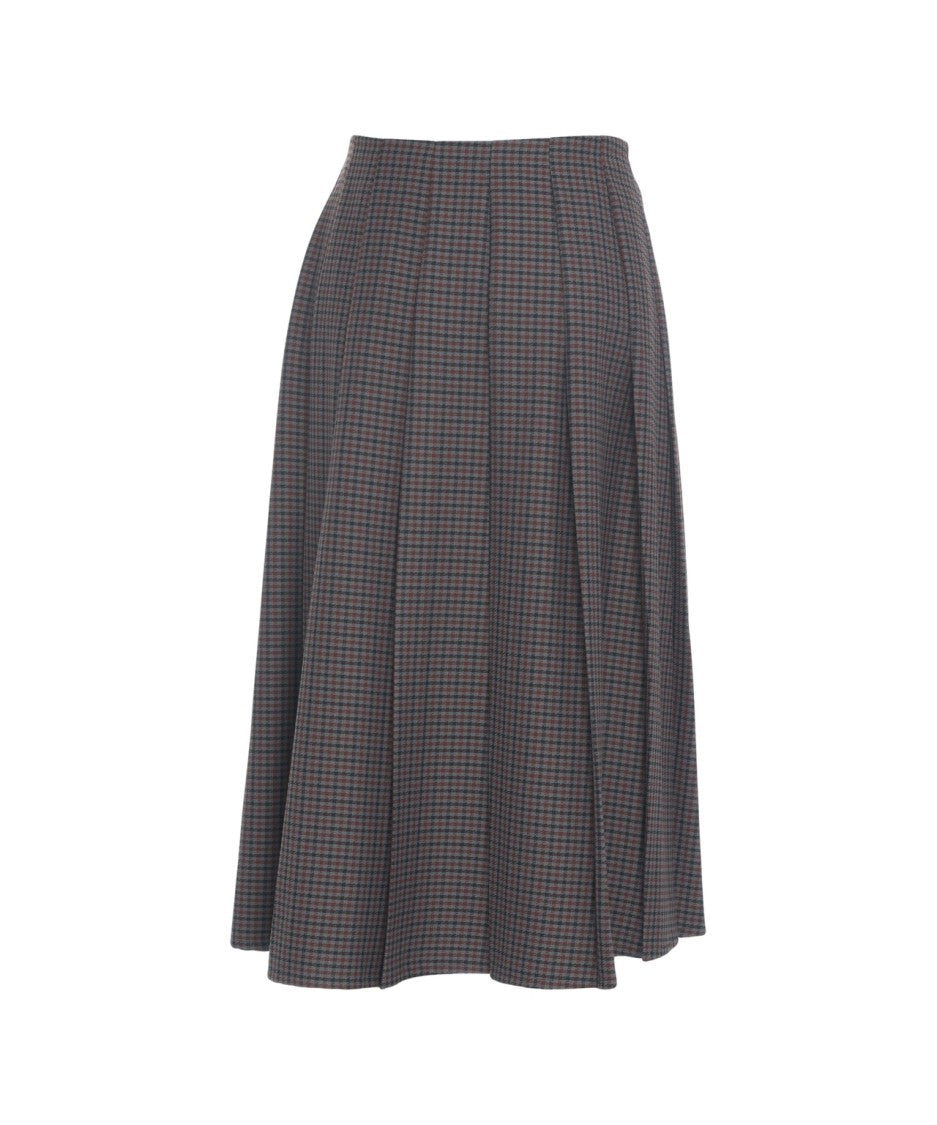 5 Progress Midi Pleated Skirt With Decorative Details