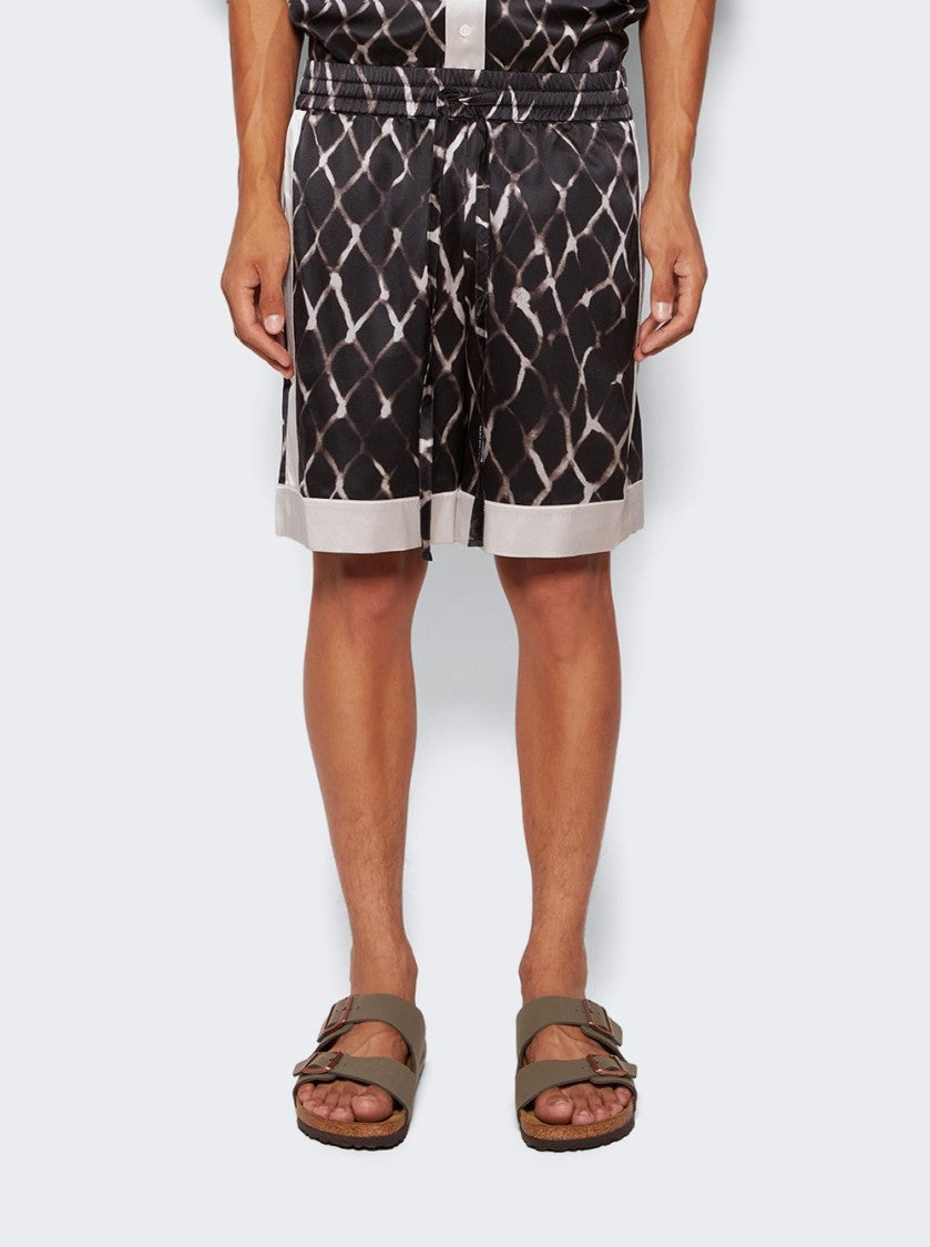 Nahmias Colorblock Swish Silk Shorts