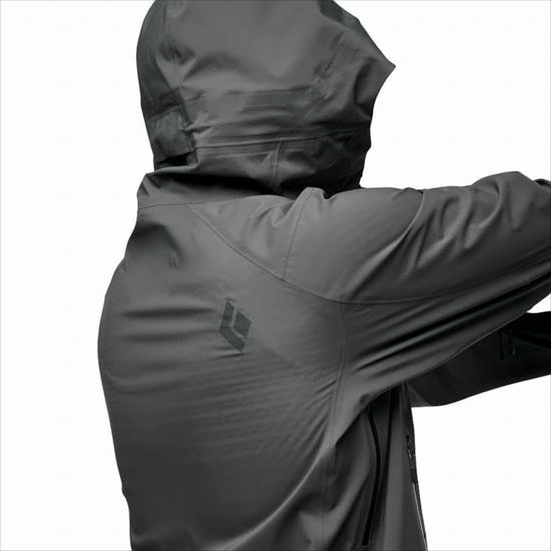 Black Diamond Matte Finish Black Diamond Jacket With Hood