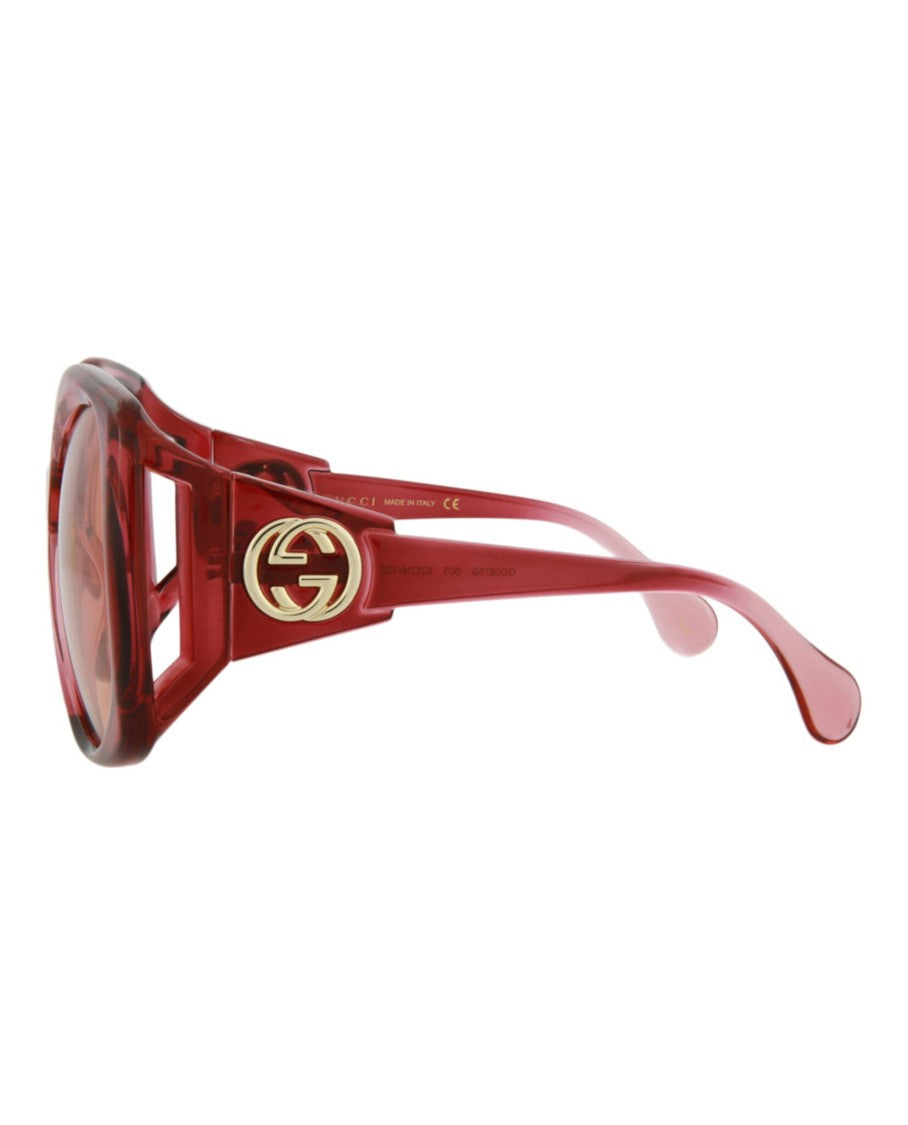 Gucci Square-Frame Injection Sunglasses