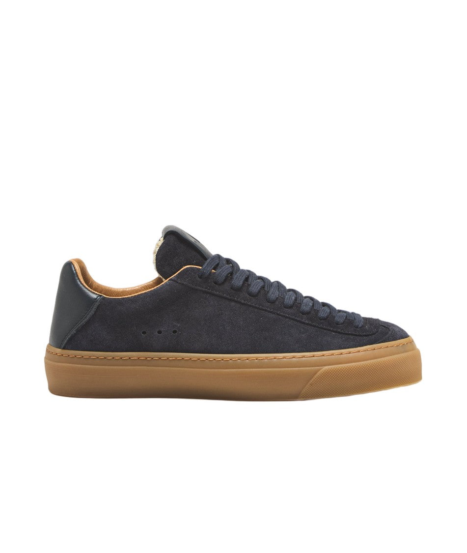 Aqua Alta Venice Navy Sneakers With Suede And Leather Craftsmanship