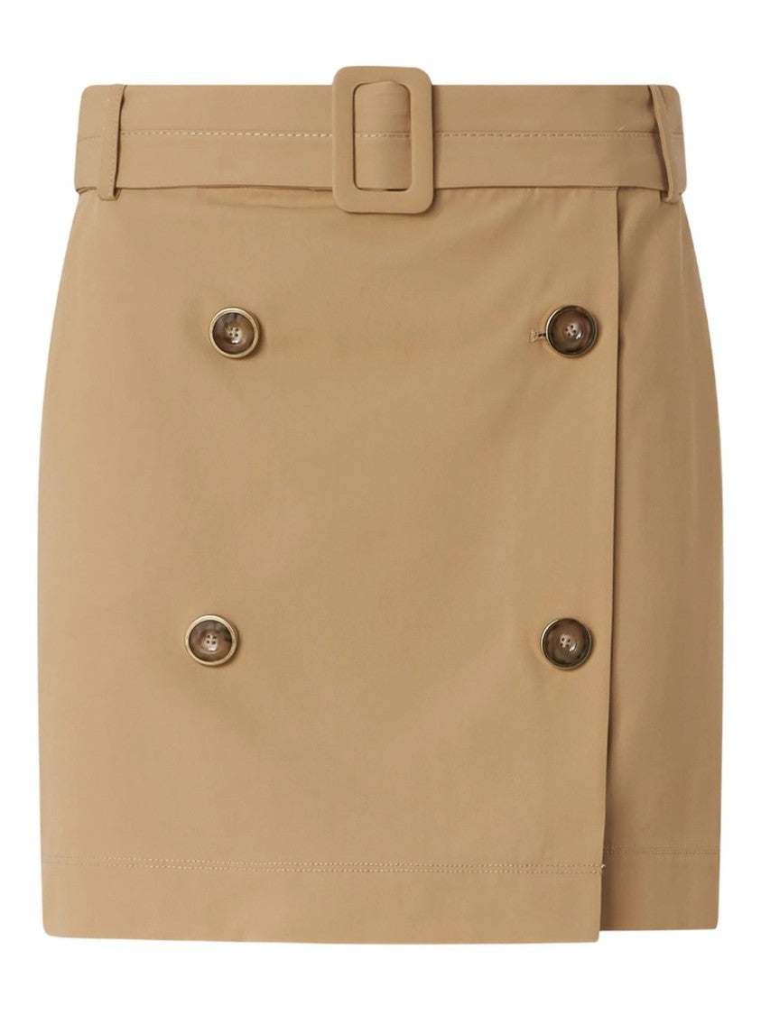 Pinko Double-Breasted Button Belted Mini Skirt