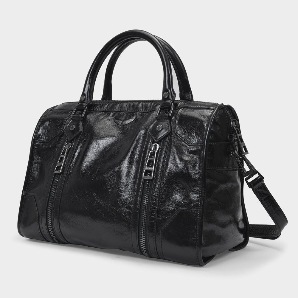 Zadig & Voltaire Sunny Medium Bag In Black Leather