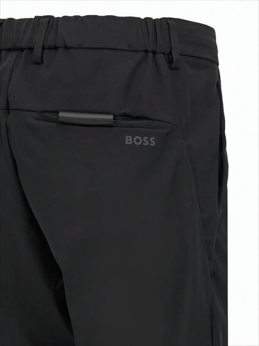 Hugo Boss Tailored Straight Pants With Classic Waistband And Subtle Branding