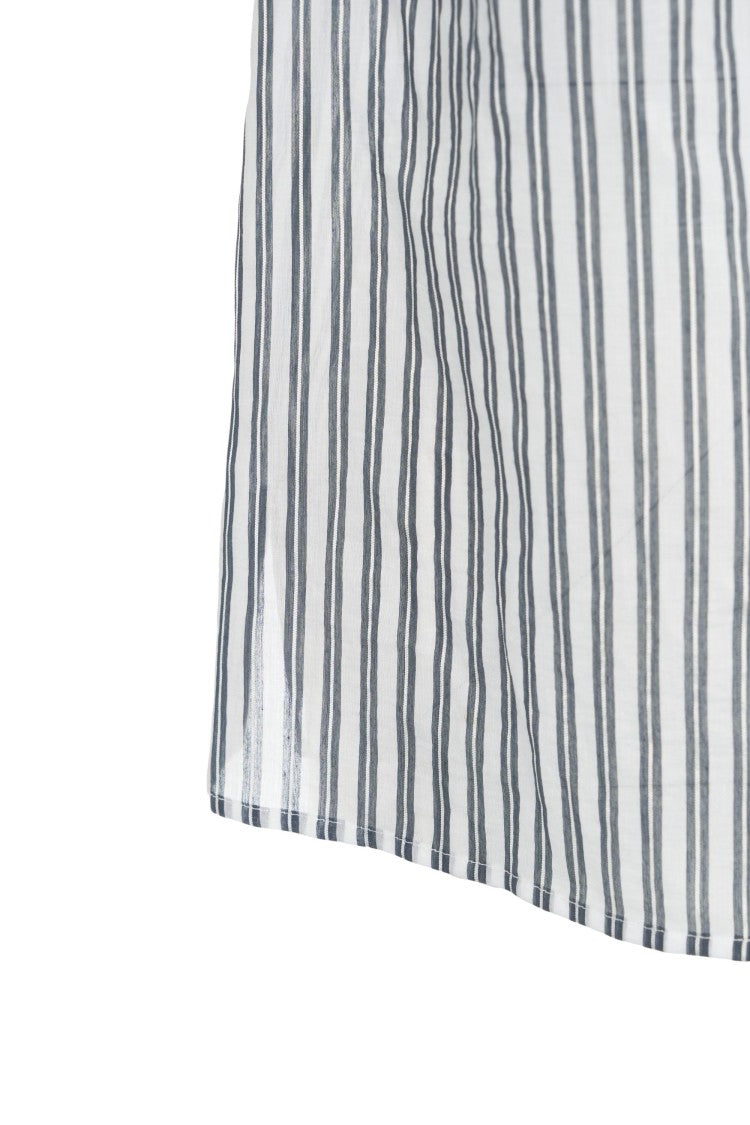 Himons Striped Sleeveless Blouse