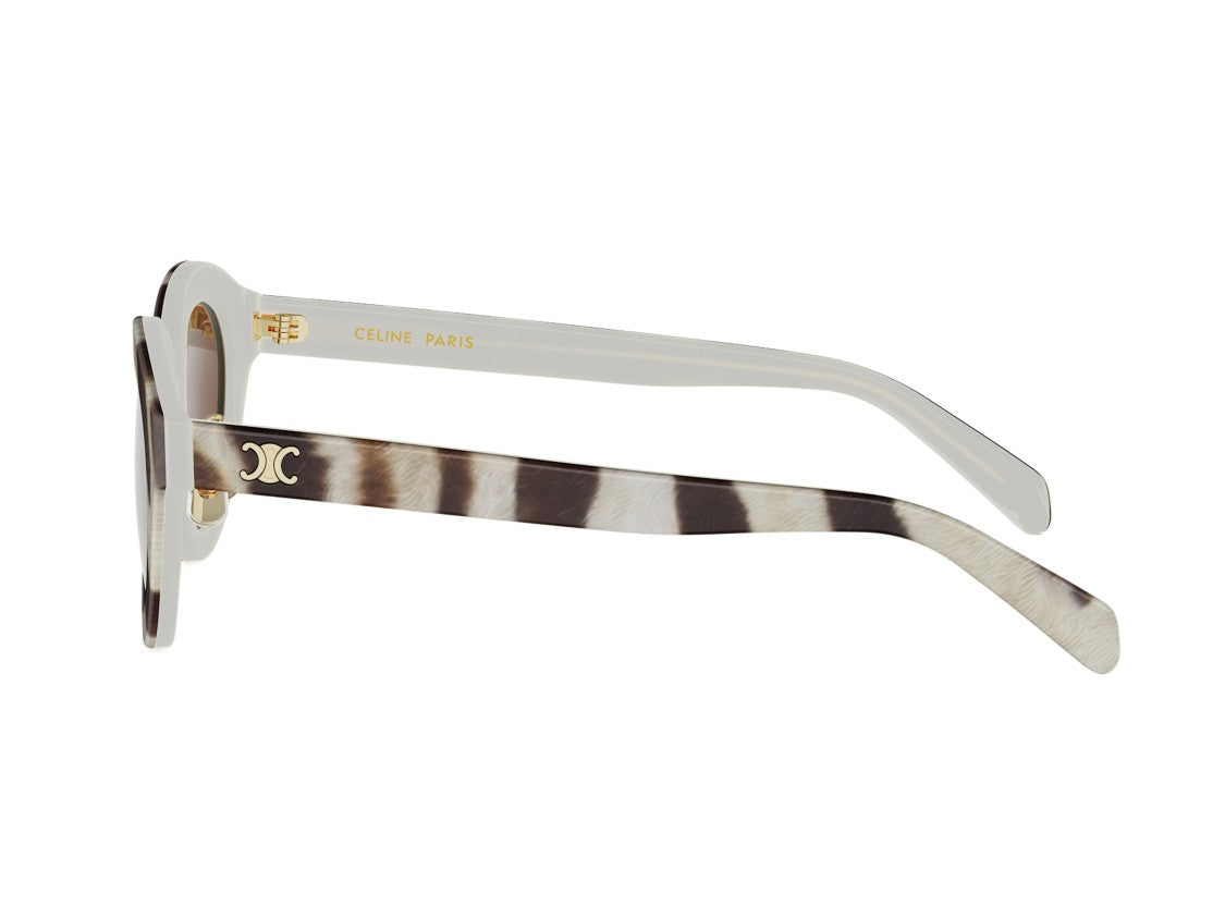 Celine Cl40338f Striped Acetate Sunglasses