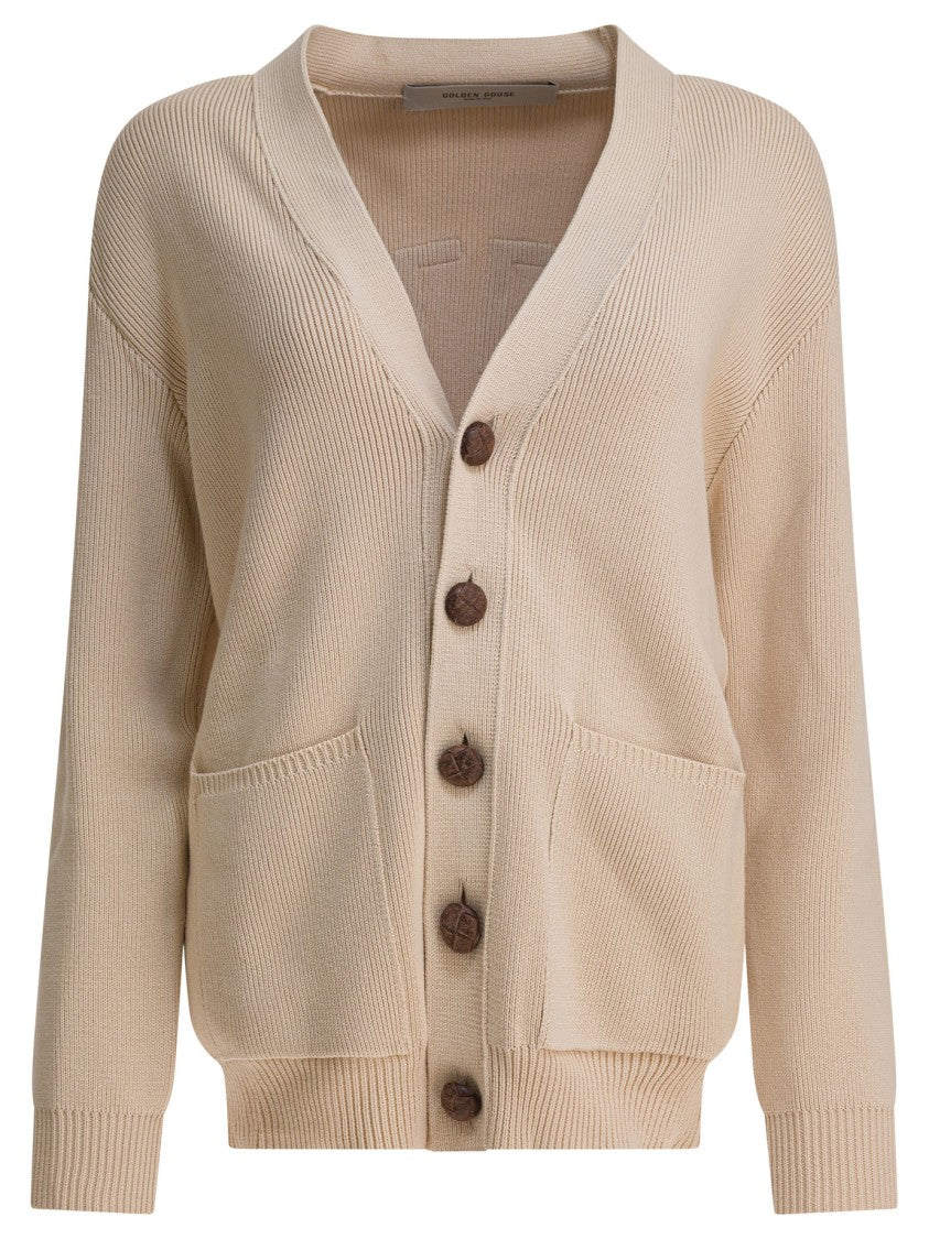 Golden Goose Relaxed-Fit Cotton Knit Cardigan