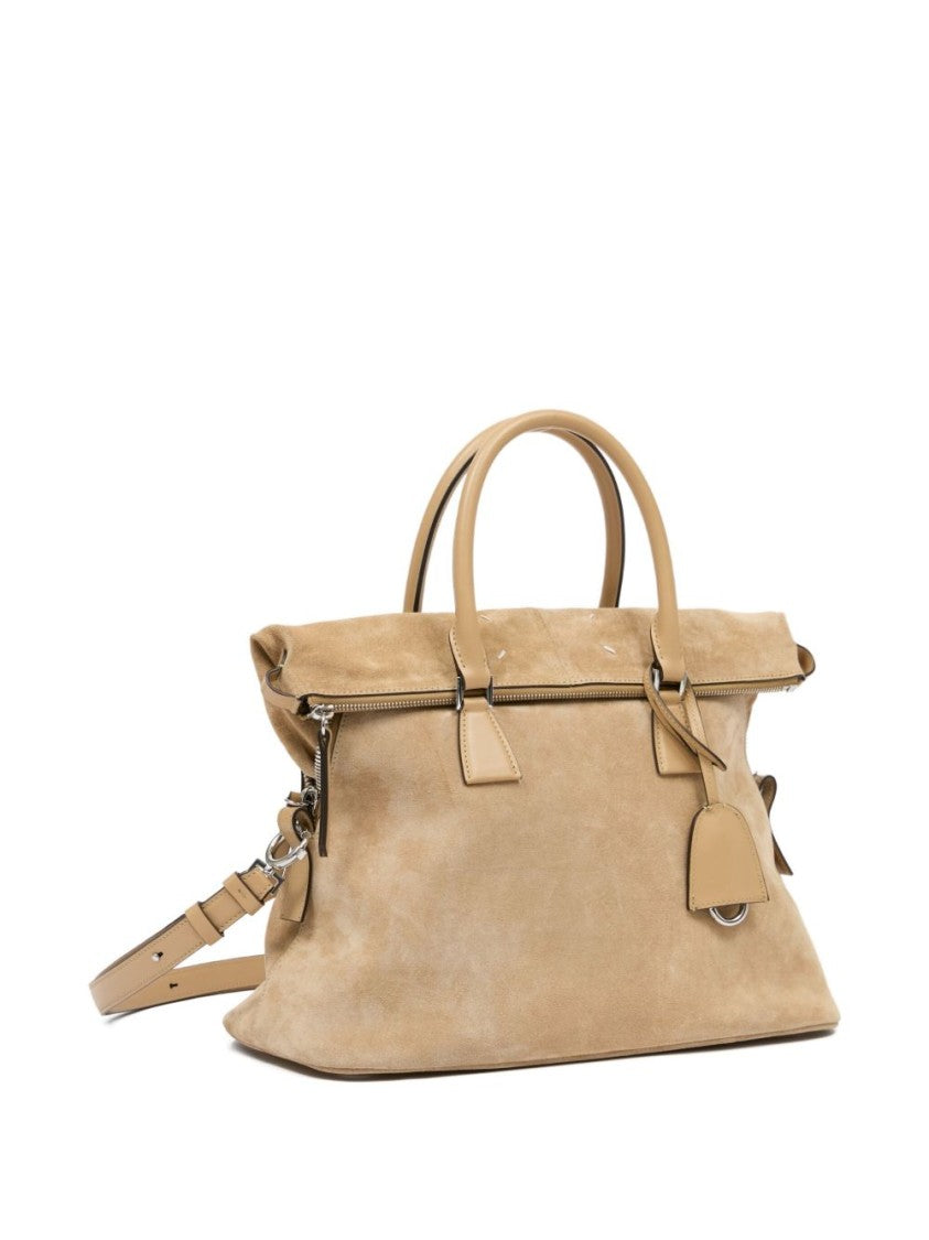 Maison Margiela Shoulder Bag In Camel Calf Leather