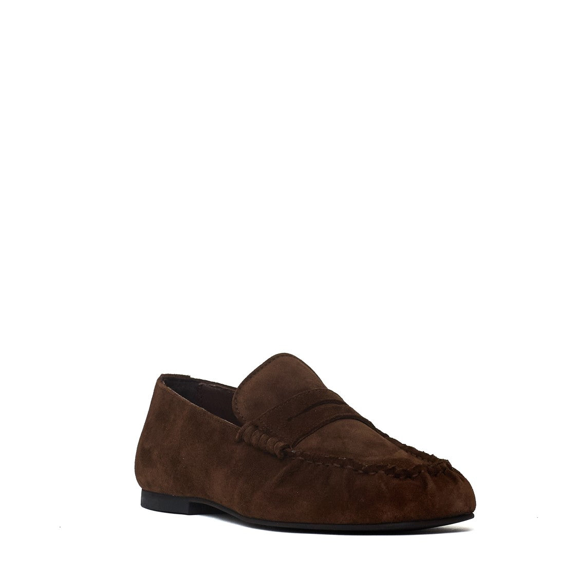 Alohas Aven Brown Suede Penny Loafers