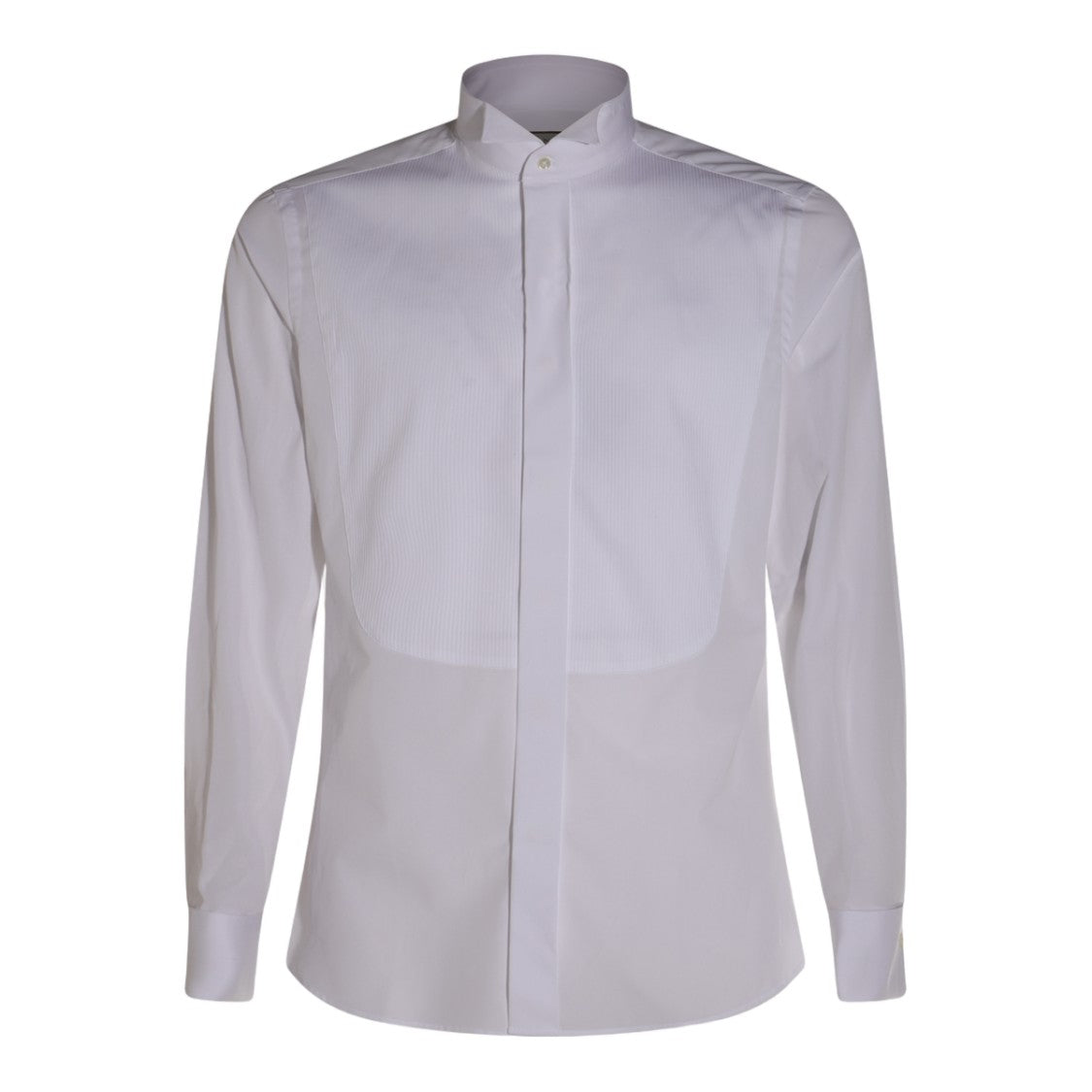 Canali Long-Sleeve Band Collar Shirt