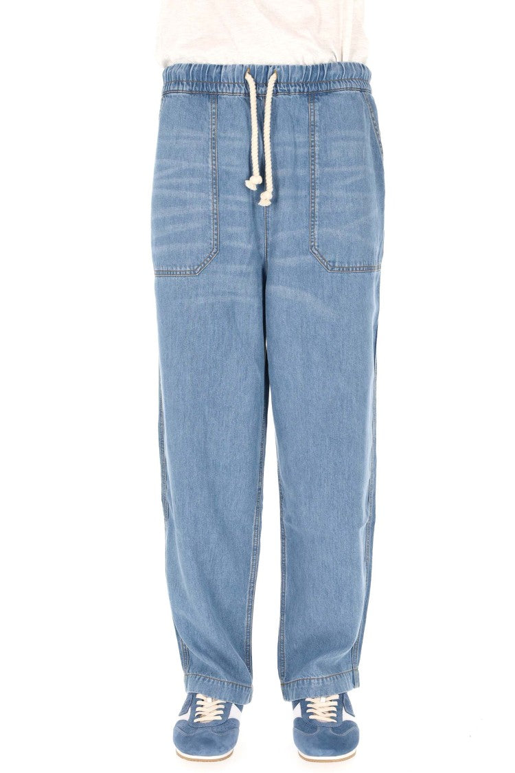 Officine Generale Ferry Lyocell Drawstring Travel Jeans