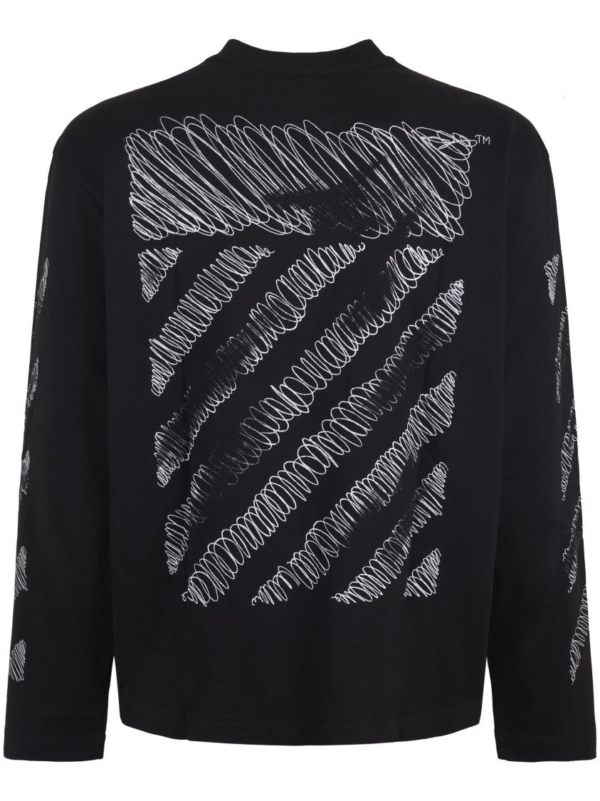 Off-White Men's Long-Sleeve Black Shirt