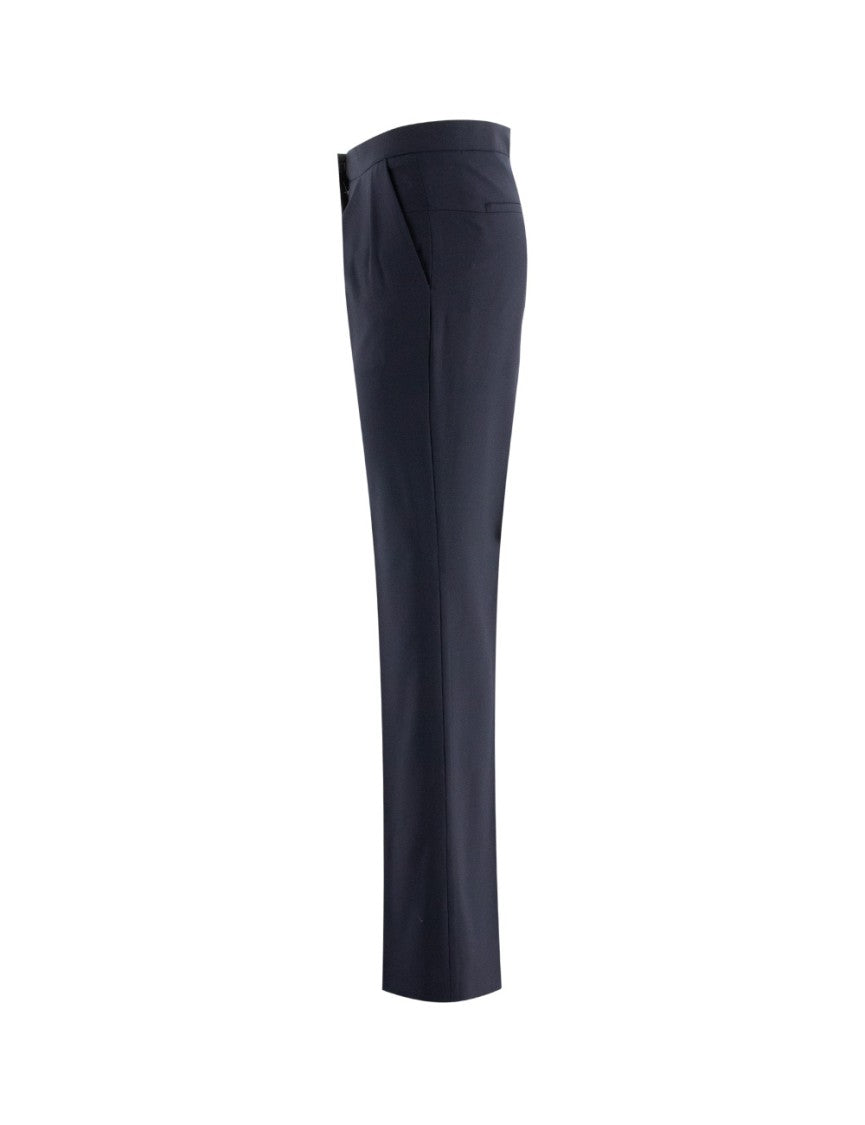 Fabiana Filippi Straight-Fit Midnight Blue Trousers With Tailored Silhouette