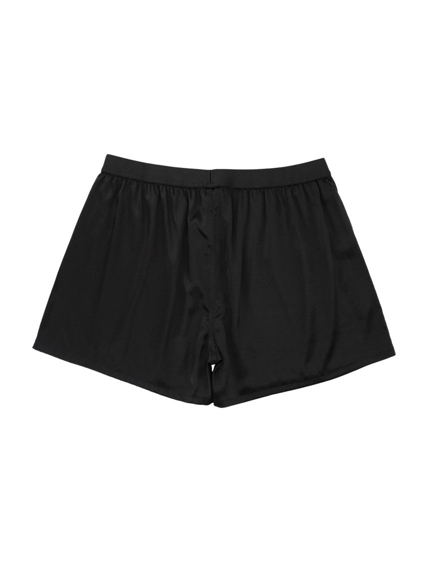 Mm6 By Maison Margiela Washed Silk Boxer Shorts With Minimalist Design