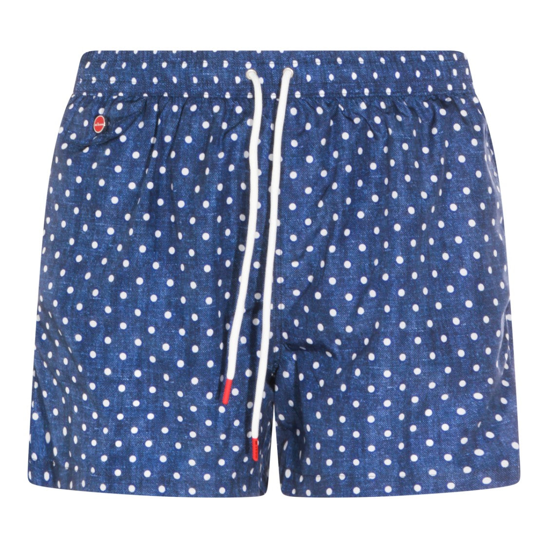 Kiton Playful Polka Dot Shorts With Elastic Waistband And Textured Fabric