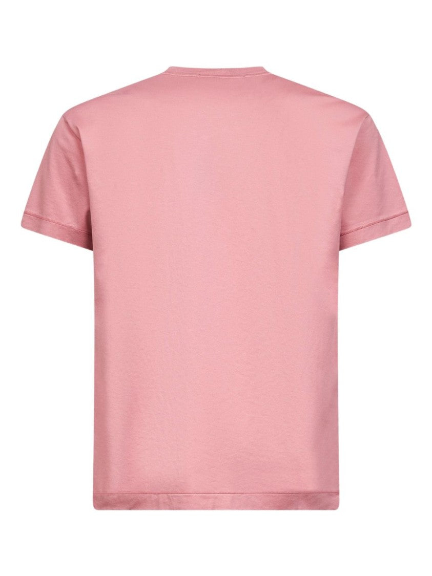 Stone Island Relaxed Fit Pink Crew Neck T-Shirt