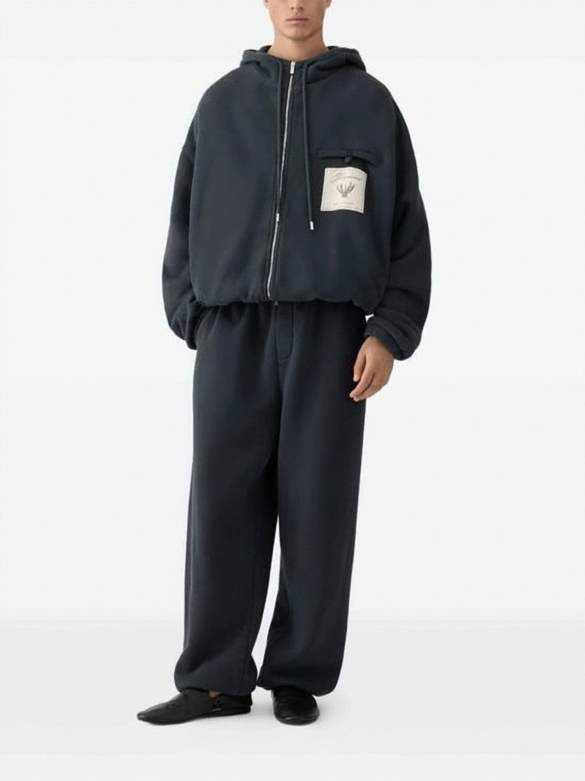 Jacquemus Cropped Hoodie With Adjustable Drawstring