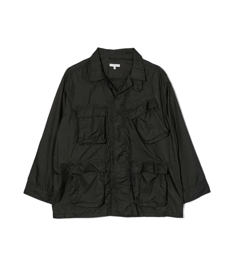 Engineered Garments Boxy Fit Nylon Jacket With Classic Collar And Functional Pockets