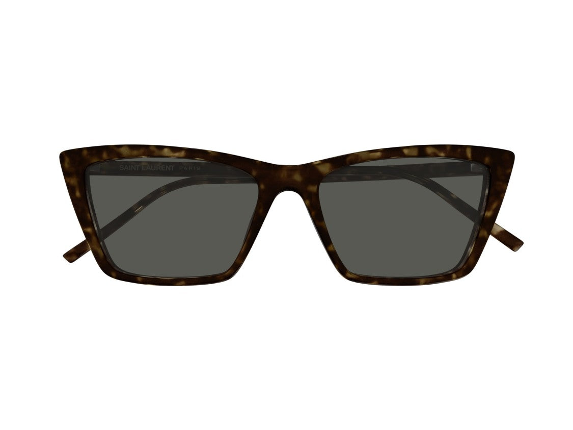 Saint Laurent Sl 737 Mica Thin Tortoiseshell Acetate Oversized Square Sunglasses
