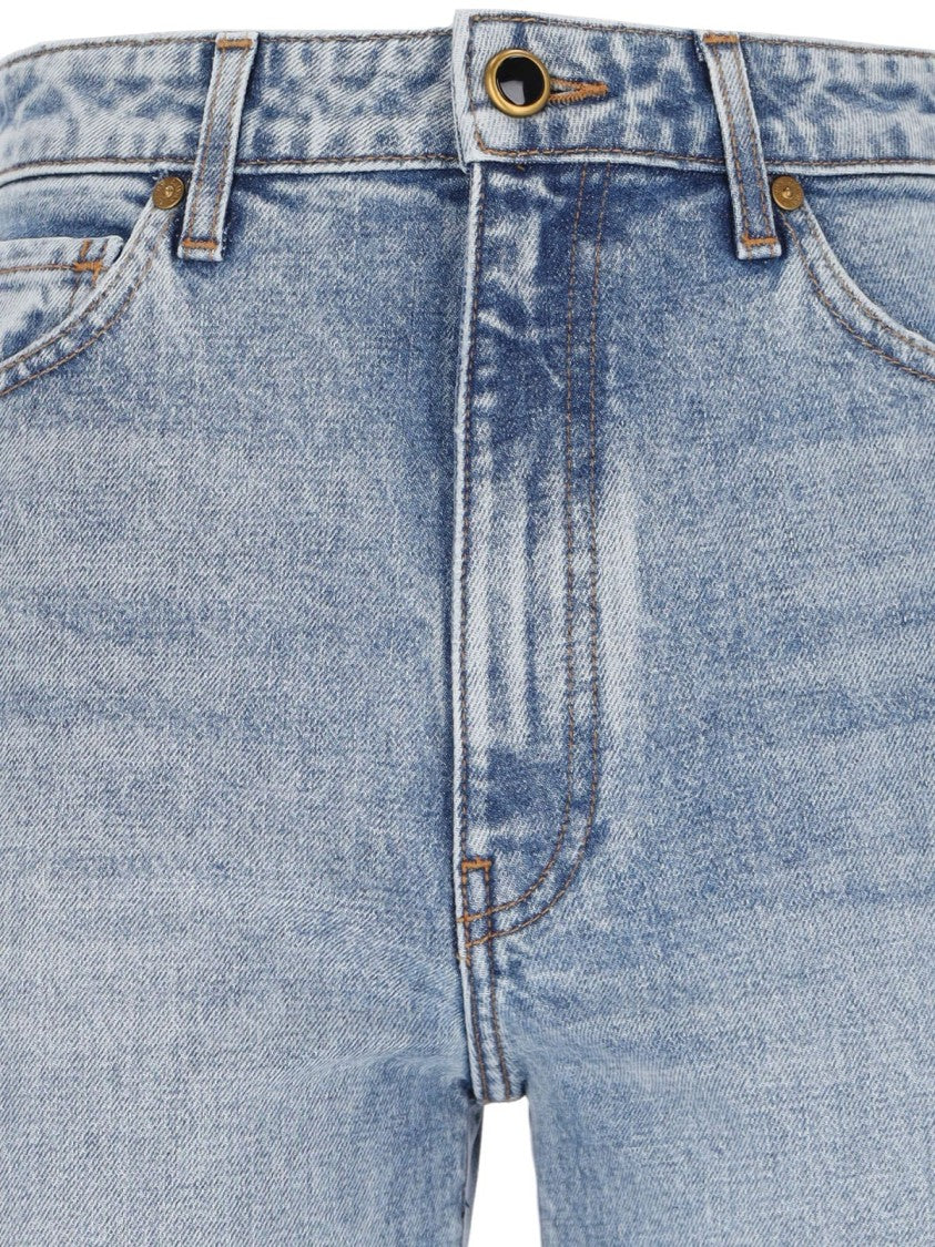 Khaite Light Blue Danielle High Waist Jeans