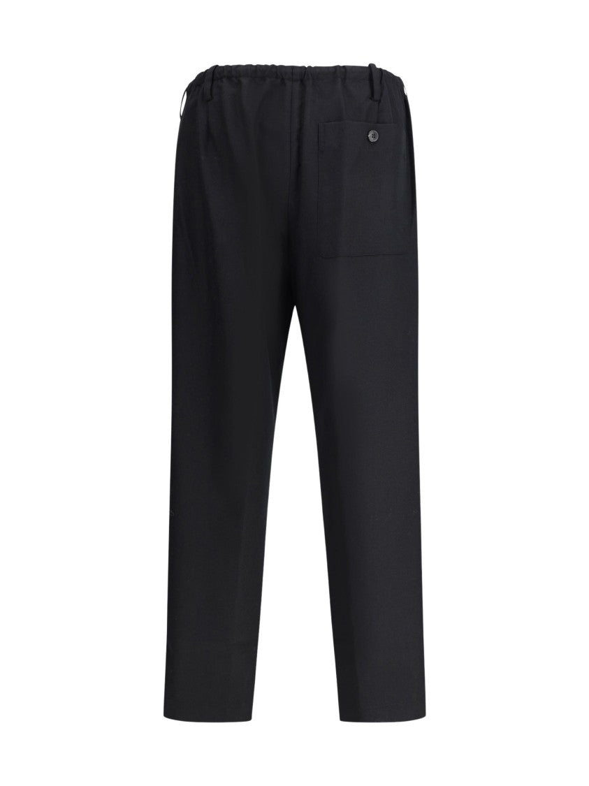Dries Van Noten Black Penny Tailored Wool Pants