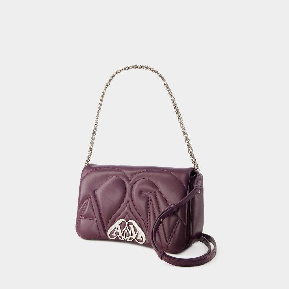 Alexander Mcqueen The Seal Small Bag - Leather - Night Shade