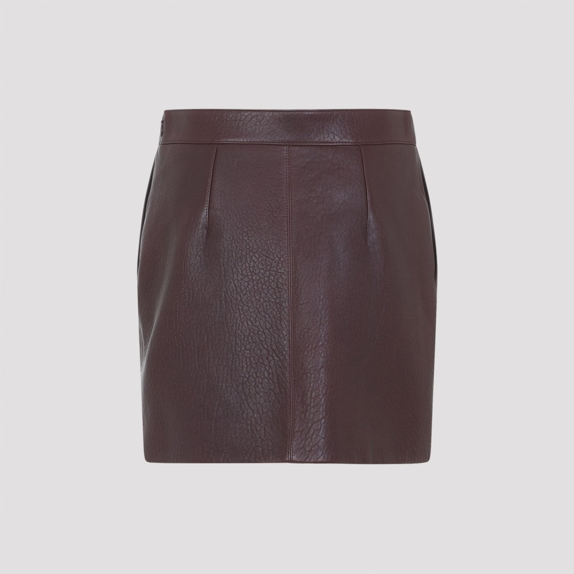 Chloé Textured Lamb Leather Skirt With High Waist