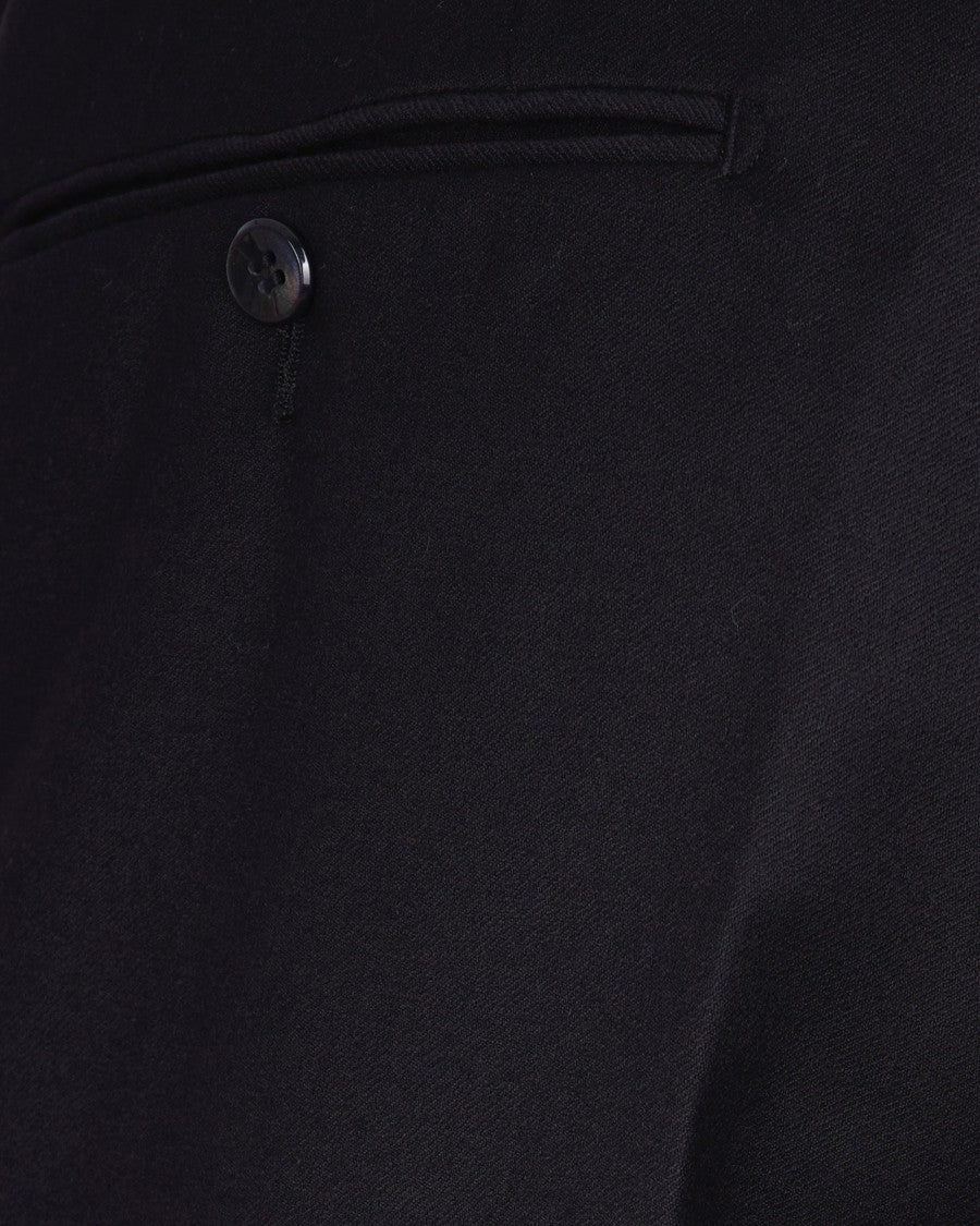 L.B.M. 1911 Tailored Black Virgin Wool Trousers
