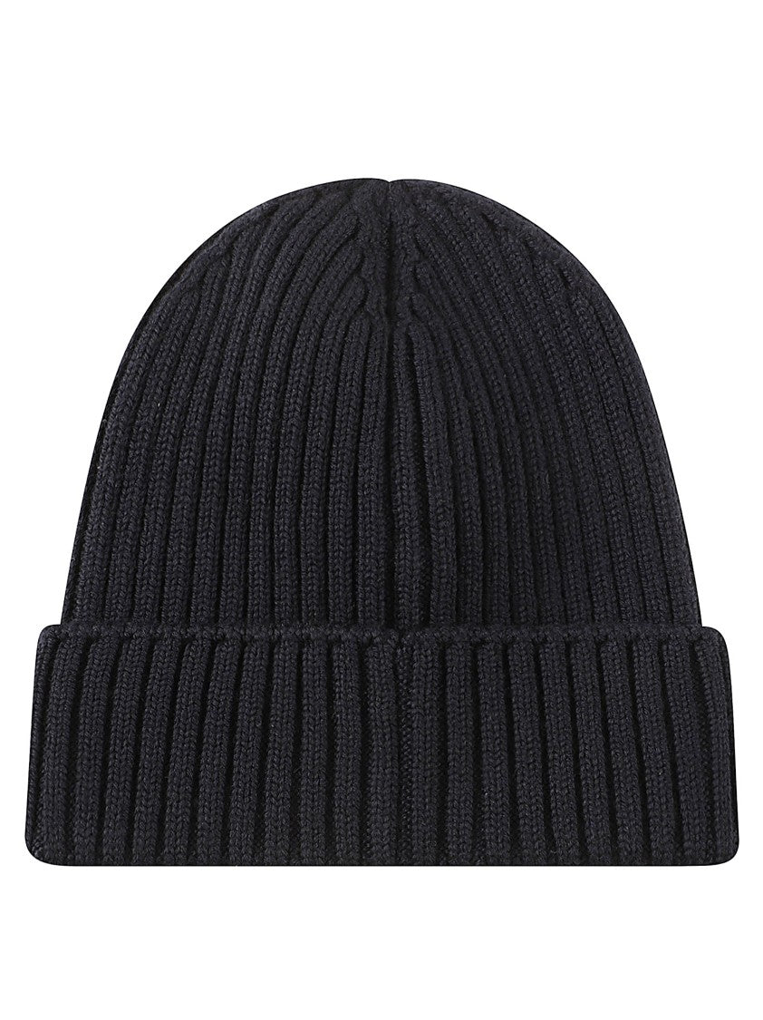 Moncler Kids Ribbed Knit Beanie Hat