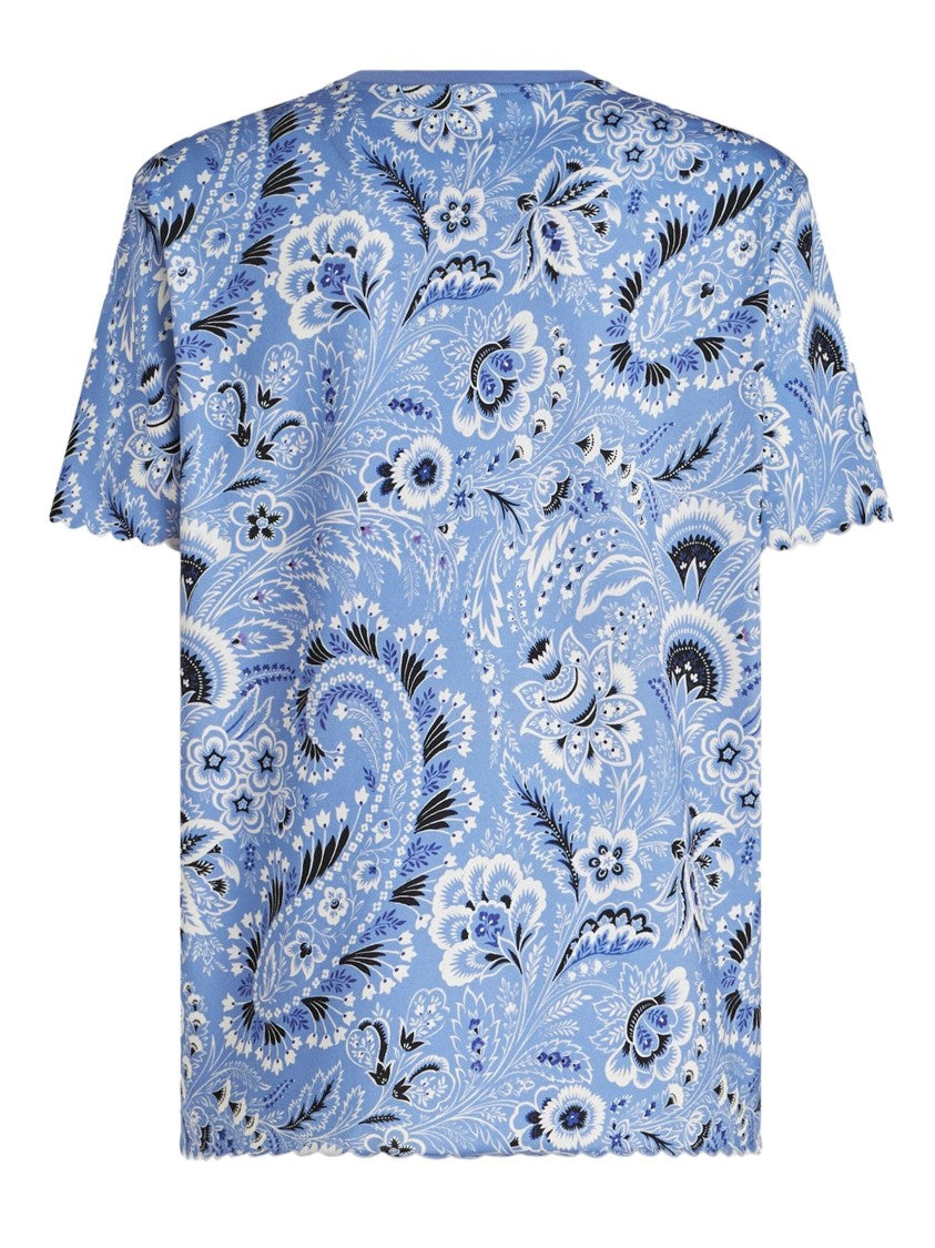 Etro Short Sleeve T-Shirt With Floral