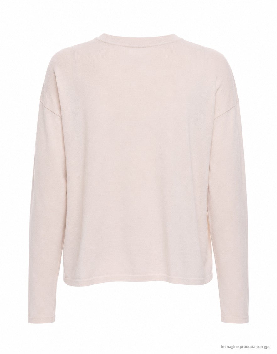 Aragona Moonbeam Scatoletta Virgin Wool Knit Top
