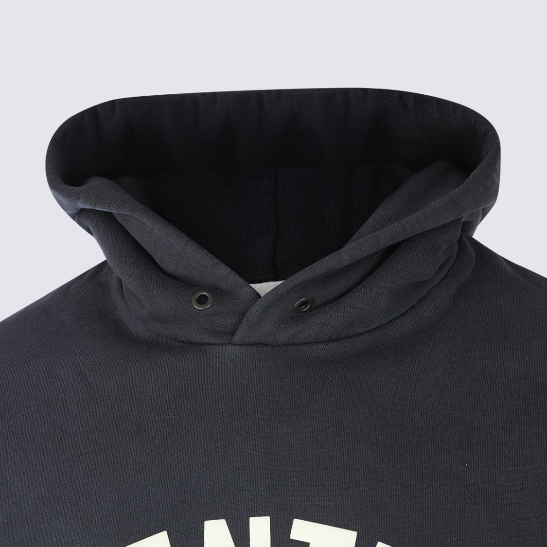 Fear Of God Essentials Relaxed Fit Dark Charcoal Hoodie With Bold Front Print