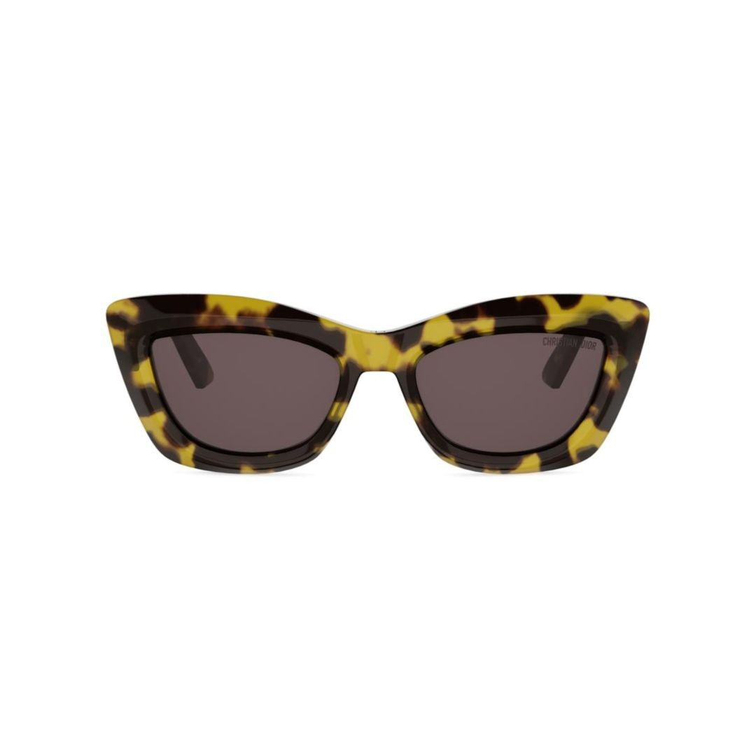 Dior Tortoiseshell Cd40222i Bold Oversized Cat-Eye Sunglasses