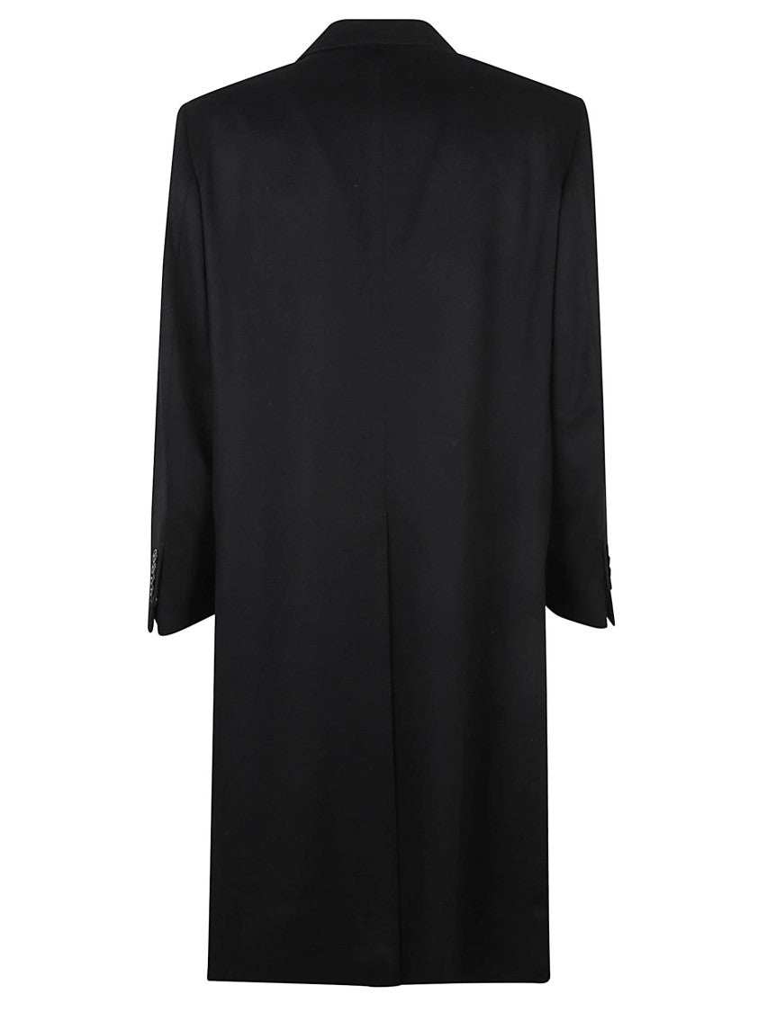 Tom Ford Double-Breasted Wool Coat With Wide Lapels